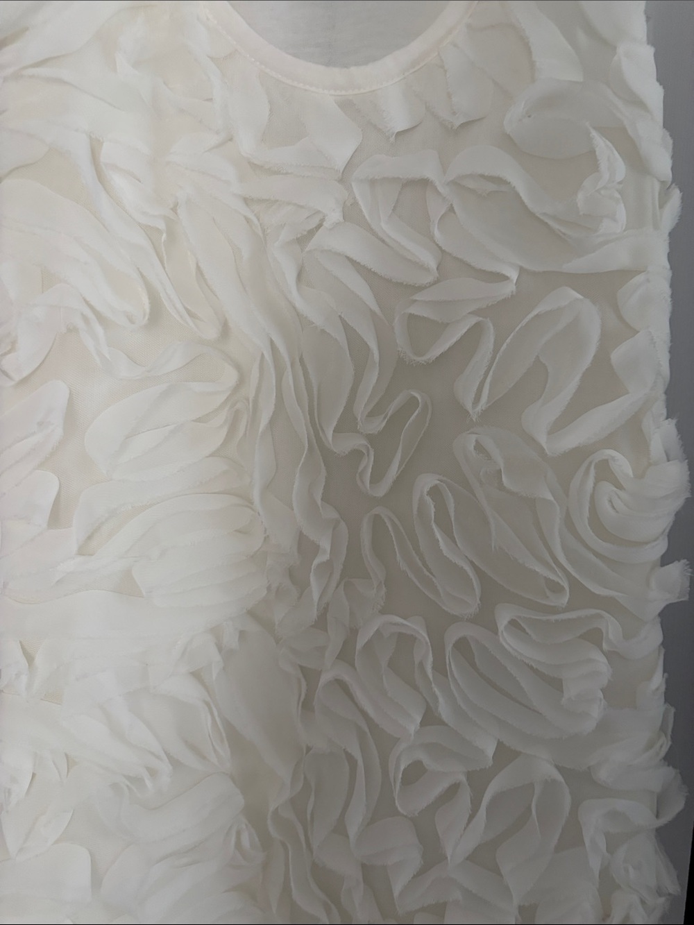 American Rag Ivory Ruffle Tank Top - Picture 4 of 5
